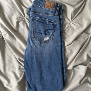 American Eagle Outfitters Blue Ripped Jeans